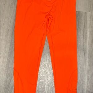 ECHT Luxe Form Scrunch Orange High Waisted Buttery Soft Leggings Size XL